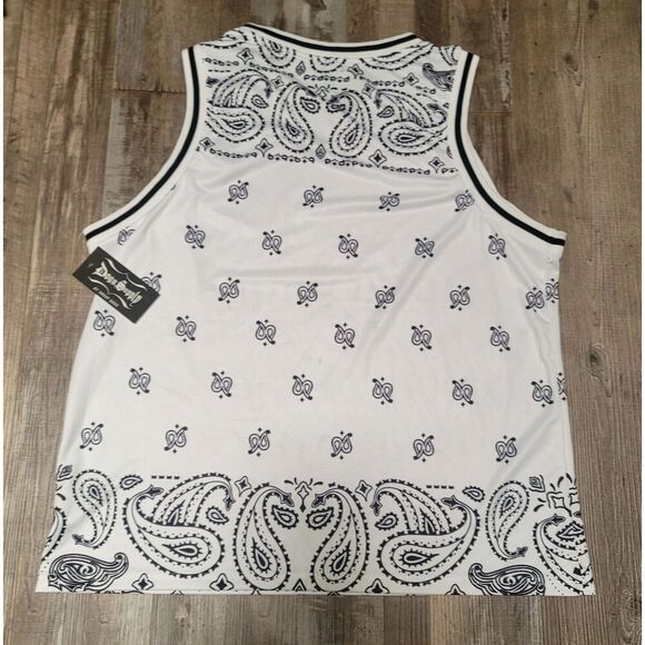 Dogg Supply By Snoop Dogg Tank Top Mens XXL Paisley V-Neck Rap Hip Hop - Picture 5 of 6
